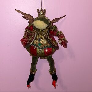 Mark roberts Alice In Wonderland frog doll plush Victorian Christmas Vintage 90s